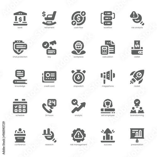 Consultant Icon pack for your website, mobile, presentation, and logo design. Consultant Icon glyph design. Vector graphics illustration and editable stroke.