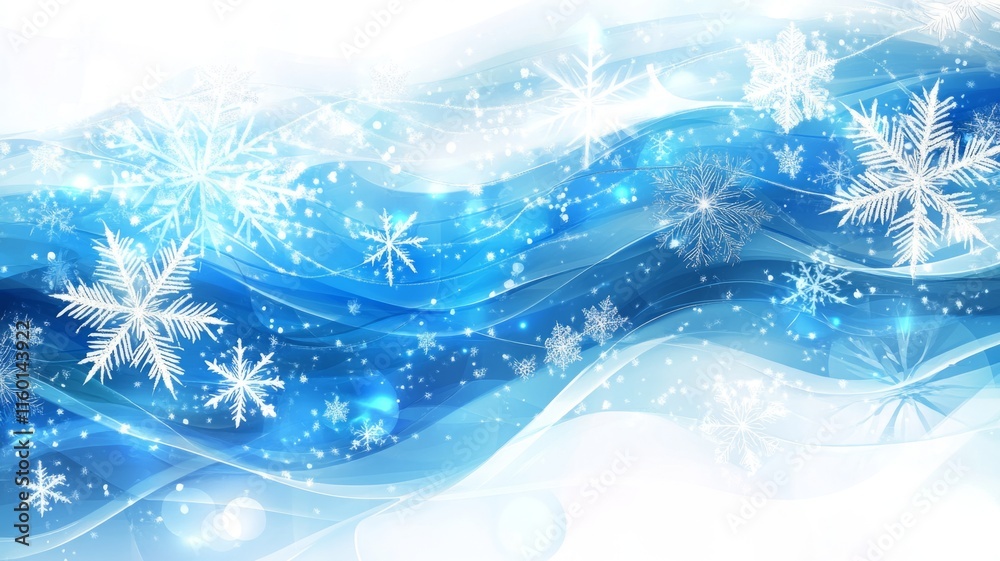 Abstract Winter Wonderland Snowflakes Design Abstract Winter Wonderland Snowflakes Design