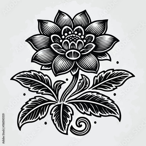 Flower of serenity vector image