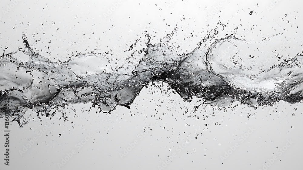 Abstract Water Splashing Dynamic Flowing Motion Abstract Water Splashing Dynamic Flowing Motion