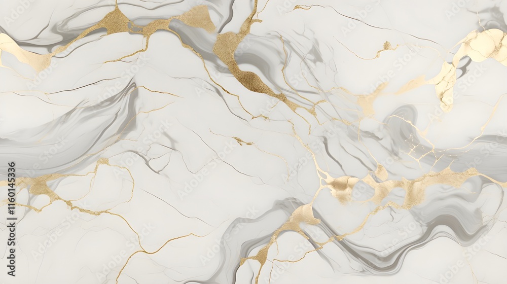 Fototapeta premium White Marble & Gold Style Background