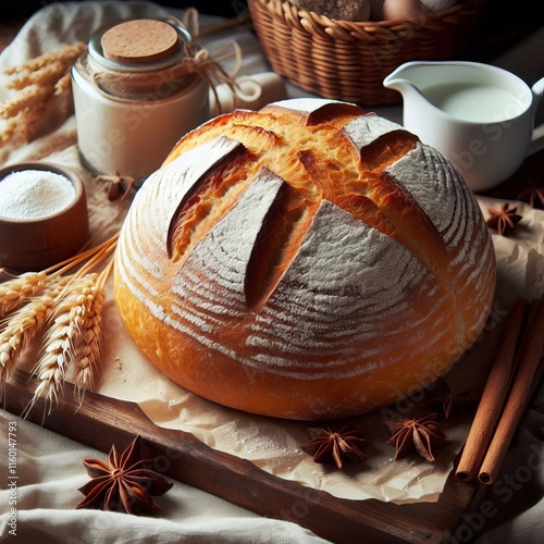 152 Freshly Baked Bread Warm yeasty and slightly sweet a comfort photo