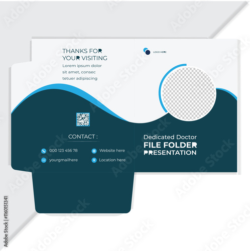 Modern file folder template design