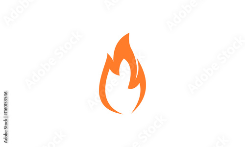 fire icon on white