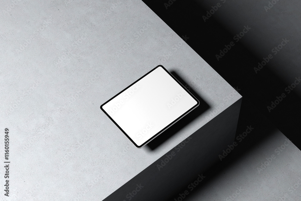 Tablet Mockup on Minimal Geometric Background for Branding and UI Design
Tablet Mockup on Minimal Geometric Background for Branding and UI Design