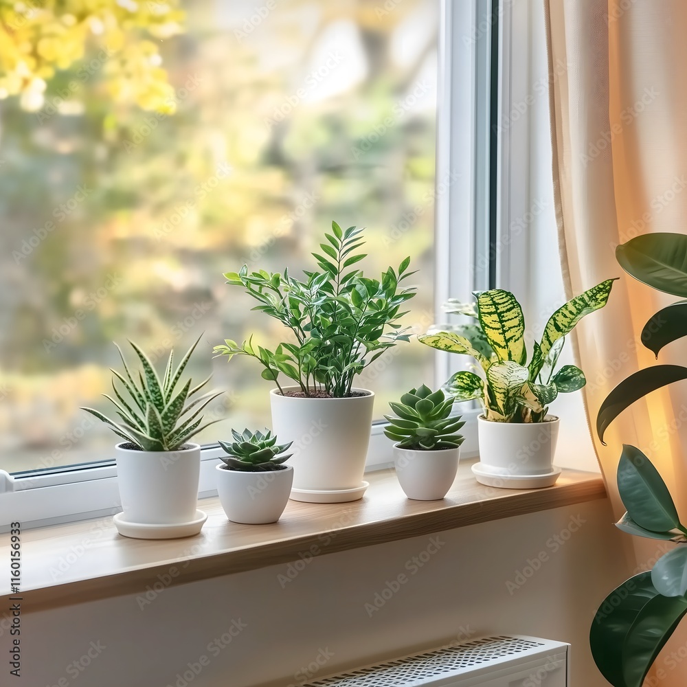 Indoor Plant Collection by the Window Indoor Plant Collection by the Window