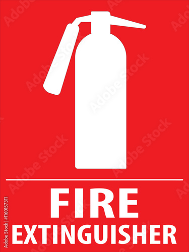 Fire extinguisher sign vector.eps