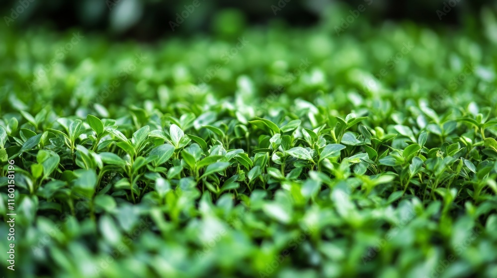 A lush field of vibrant green leaves, indicating healthy plant growth. A lush field of vibrant green leaves, indicating healthy plant growth.