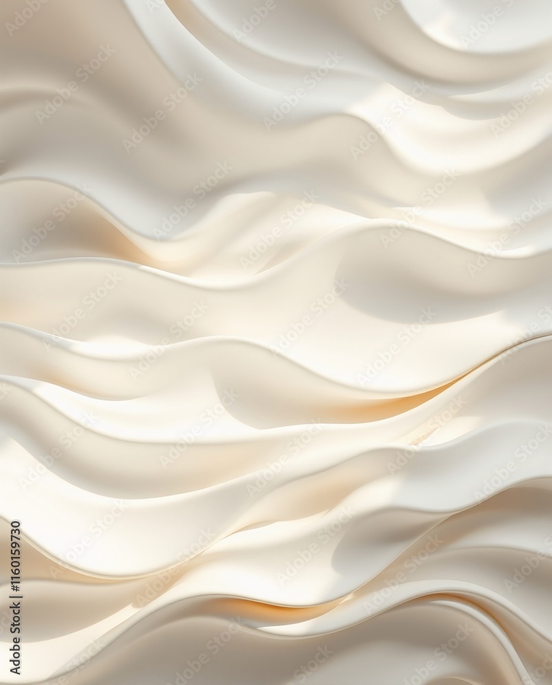 Abstract Creamy Waves Texture with Graceful Fluid Motion Abstract Creamy Waves Texture with Graceful Fluid Motion