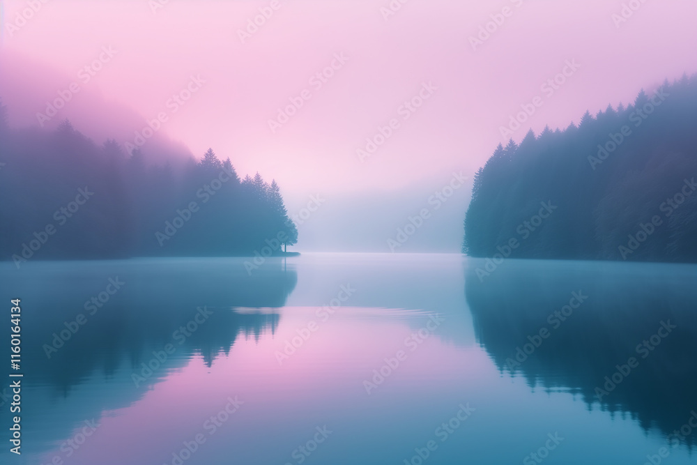 Fototapeta premium Fantastic lake background