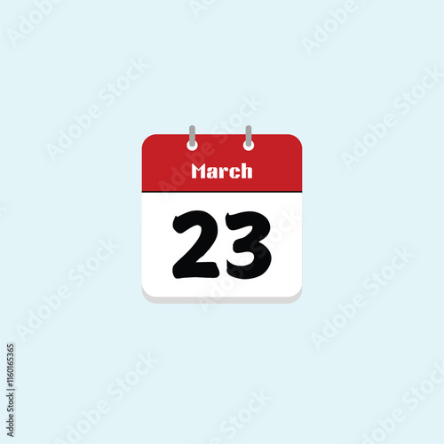 March 23: Date on a Calendar