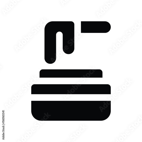 wax icon. vector glyph icon for your website, mobile, presentation, and logo design.