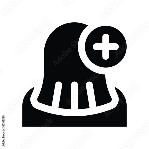 hair treatment icon. vector glyph icon for your website, mobile, presentation, and logo design.