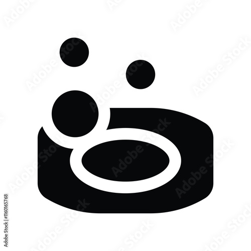 soap icon. vector glyph icon for your website, mobile, presentation, and logo design.