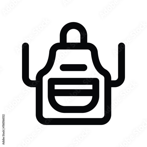 apron icon. vector line icon for your website, mobile, presentation, and logo design.