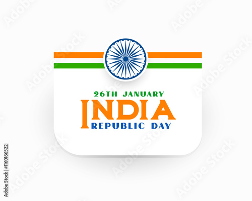 26th january indian republic day background design