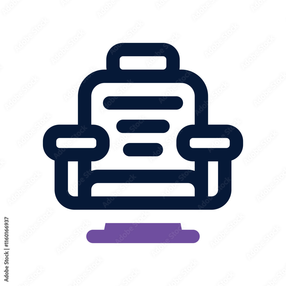 barber chair icon. vector dual tone icon for your website, mobile, presentation, and logo design. barber chair icon. vector dual tone icon for your website, mobile, presentation, and logo design.
