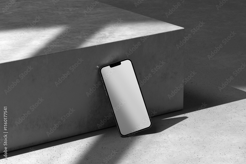 Smartphone Mockup on Minimal Concrete Surface with Shadows
Smartphone Mockup on Minimal Concrete Surface with Shadows