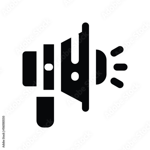 megaphone icon. vector glyph icon for your website, mobile, presentation, and logo design.