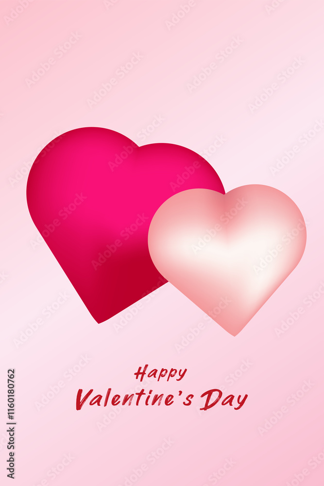 A heart-adorned border design with a blank white rectangle in the center, encased by a mix of bright and soft pink hearts on a gradient pink backdrop. A heart-adorned border design with a blank white rectangle in the center, encased by a mix of bright and soft pink hearts on a gradient pink backdrop.