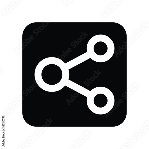 share icon. vector glyph icon for your website, mobile, presentation, and logo design.