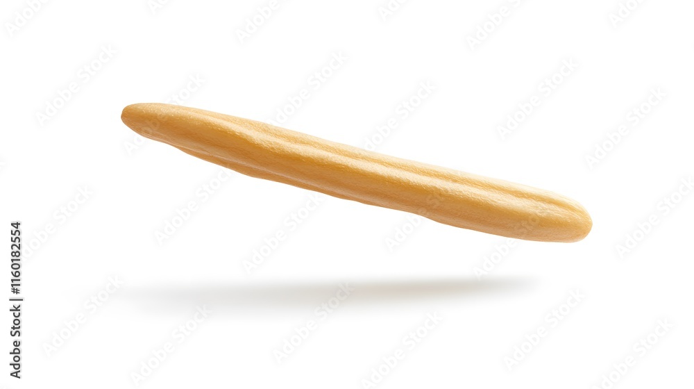 Falling Lady Finger isolated on a white background Falling Lady Finger isolated on a white background