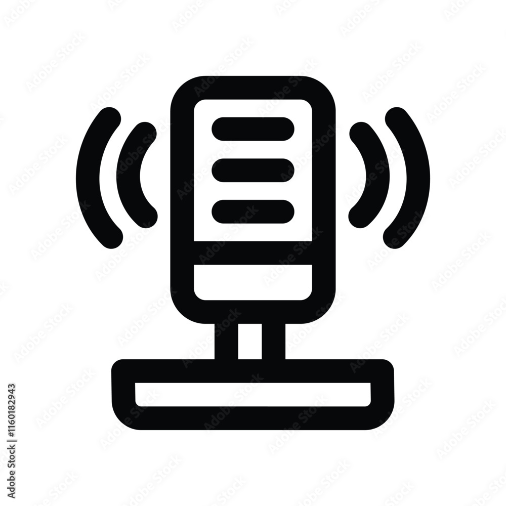 on air icon. vector line icon for your website, mobile, presentation, and logo design. on air icon. vector line icon for your website, mobile, presentation, and logo design.
