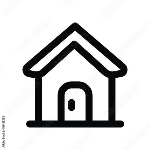 home icon. vector line icon for your website, mobile, presentation, and logo design.