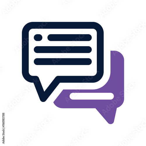 chat icon. vector dual tone icon for your website, mobile, presentation, and logo design.