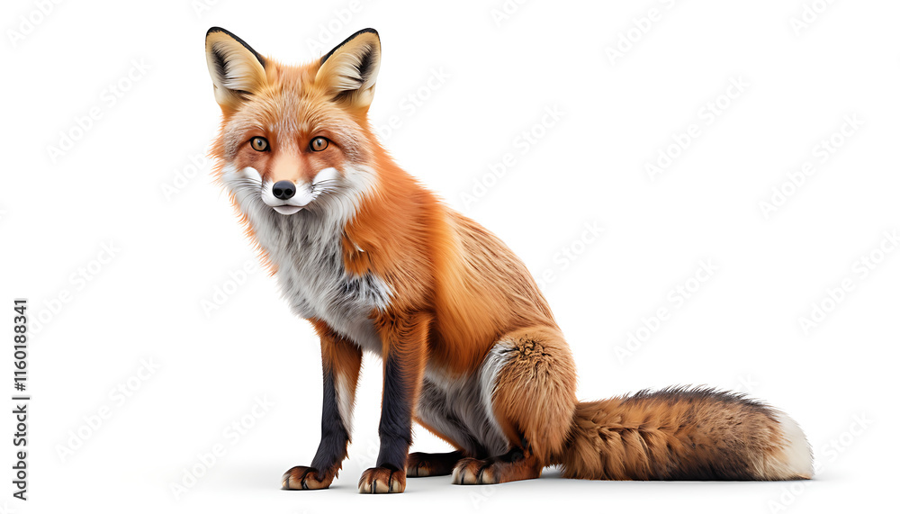 Fototapeta premium red fox vulpes 4 years old