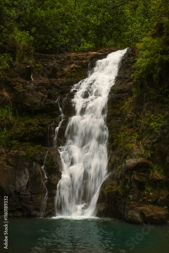Hawaii Oahu Waterfall