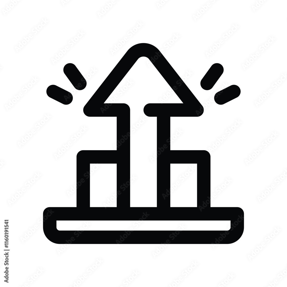 success icon. vector line icon for your website, mobile, presentation, and logo design. success icon. vector line icon for your website, mobile, presentation, and logo design.