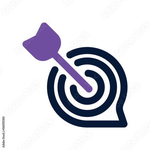 target icon. vector dual tone icon for your website, mobile, presentation, and logo design.