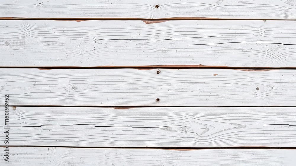 Obraz premium White rustic wood texture background with aged, distressed look, plank, vintage