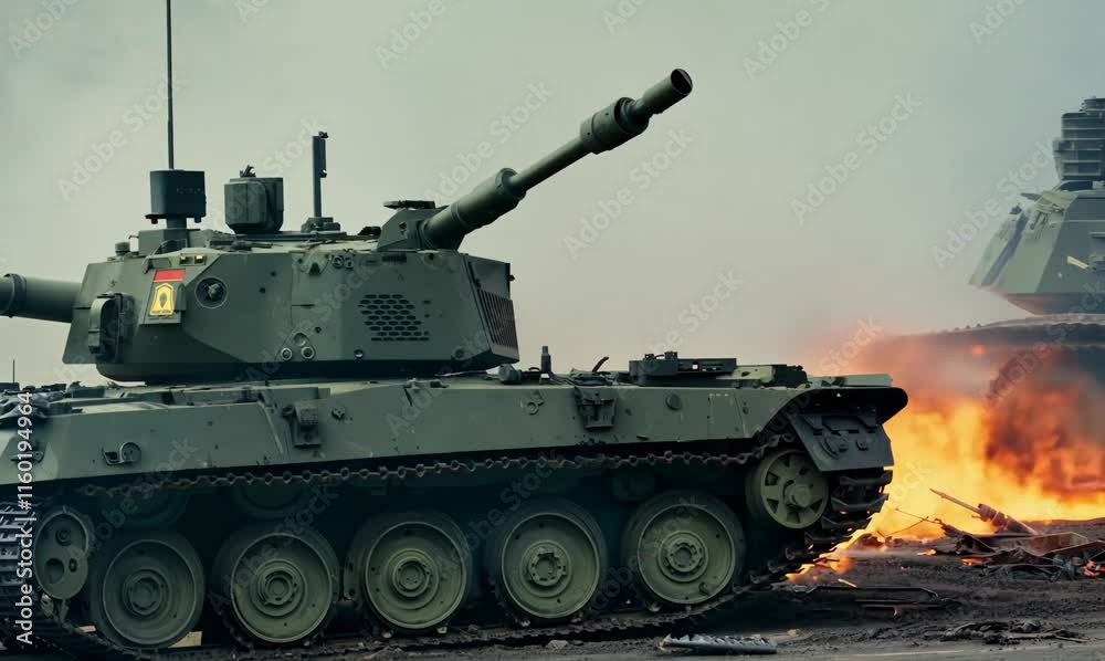 close encounters with destruction: tank in the heart of conflict