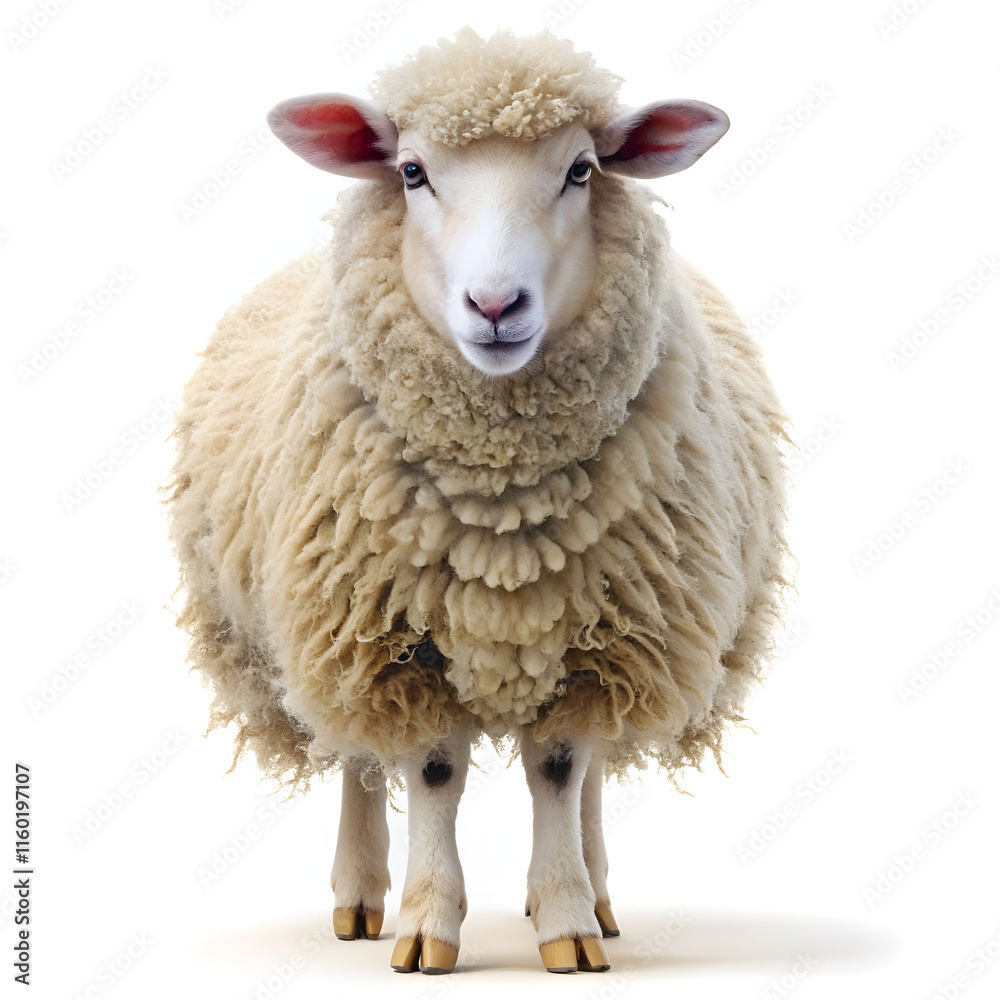 Fototapeta premium sheep isolated on white