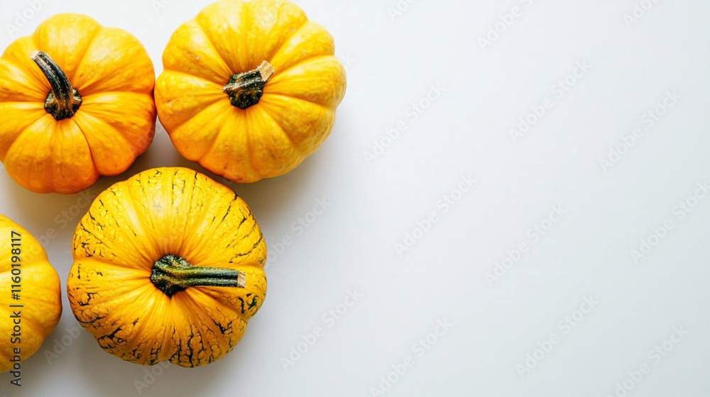 Yellow squash on a white background, with visible ridges and stems Yellow squash on a white background, with visible ridges and stems