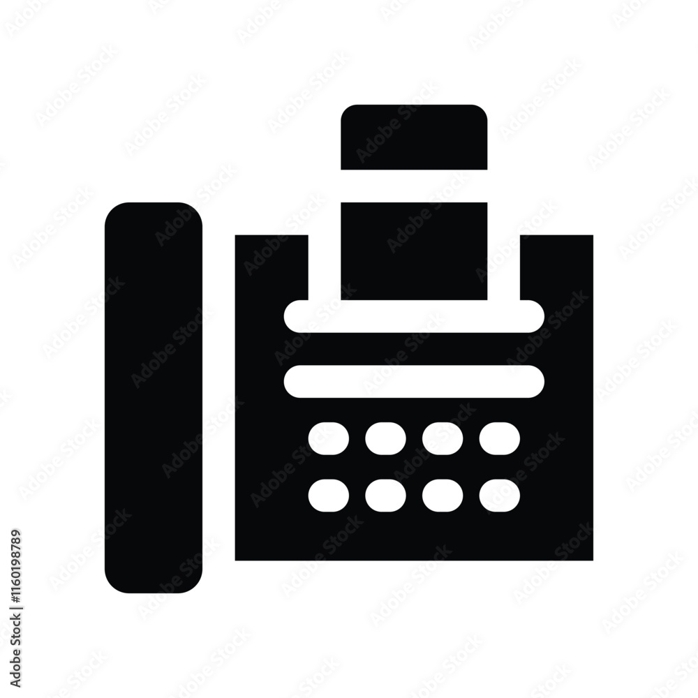 fax icon. vector glyph icon for your website, mobile, presentation, and logo design. fax icon. vector glyph icon for your website, mobile, presentation, and logo design.