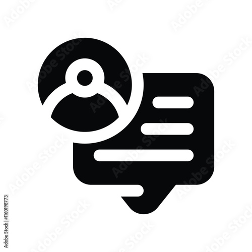 advice icon. vector glyph icon for your website, mobile, presentation, and logo design.