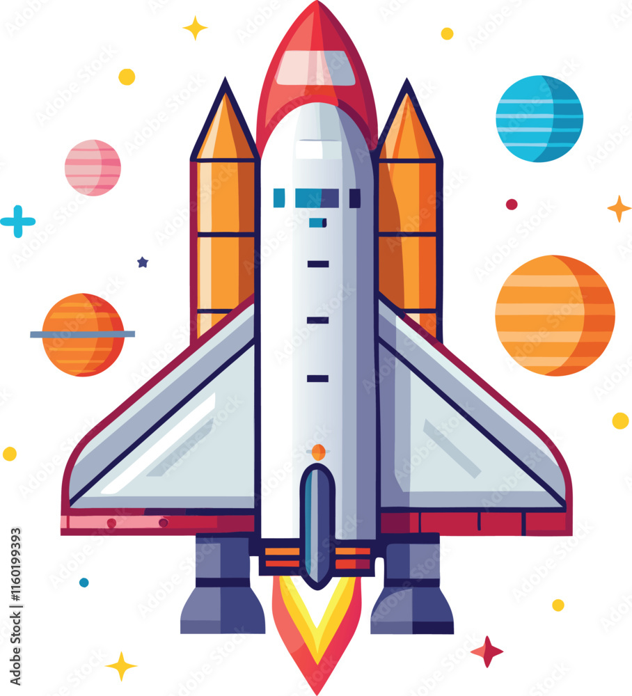 Fototapeta premium space shuttle vector