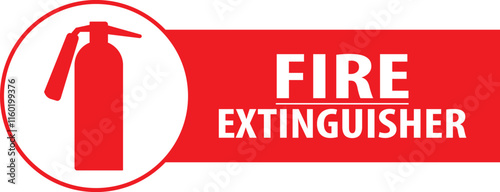 Fire extinguisher sign board vector.eps
