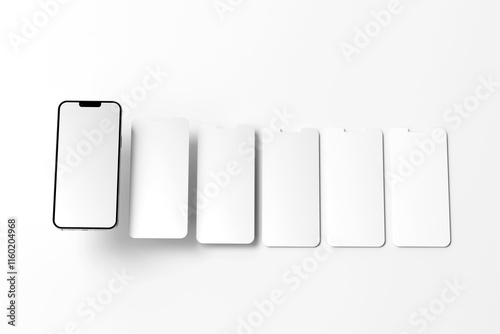 Smartphone Mockup with Multiple Devices in Modern Layout

