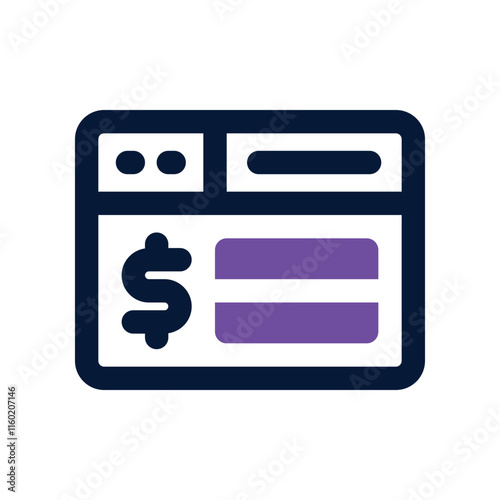 website icon. vector dual tone icon for your website, mobile, presentation, and logo design.
