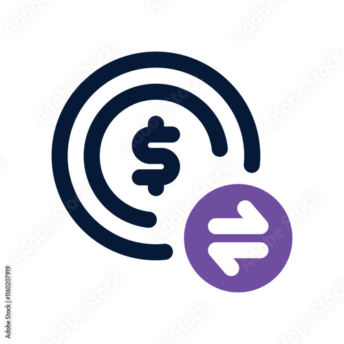 transfer icon. vector dual tone icon for your website, mobile, presentation, and logo design.