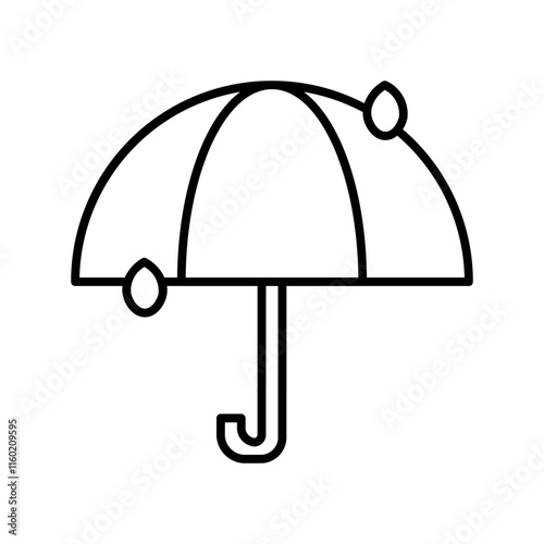 umbrella line icon