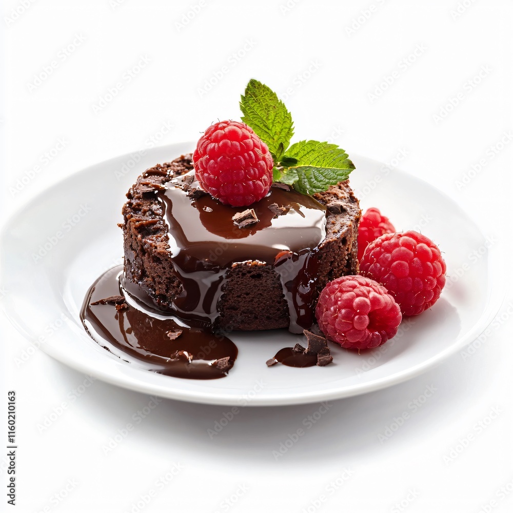 Indulging in decadent chocolate cake with raspberries gourmet dessert kitchen close-up culinary delight Indulging in decadent chocolate cake with raspberries gourmet dessert kitchen close-up culinary delight