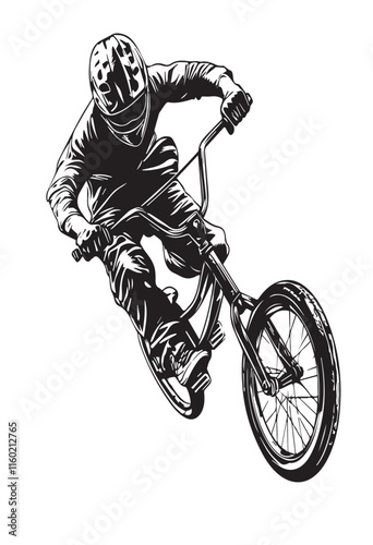 Drawing_of_bmx_freestyle_flip_-_Black_Illustration