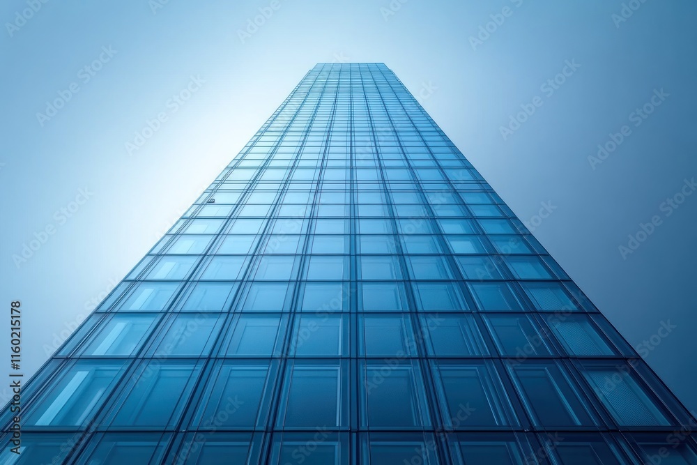 Modern Glass Skyscraper Reaching for the Sky