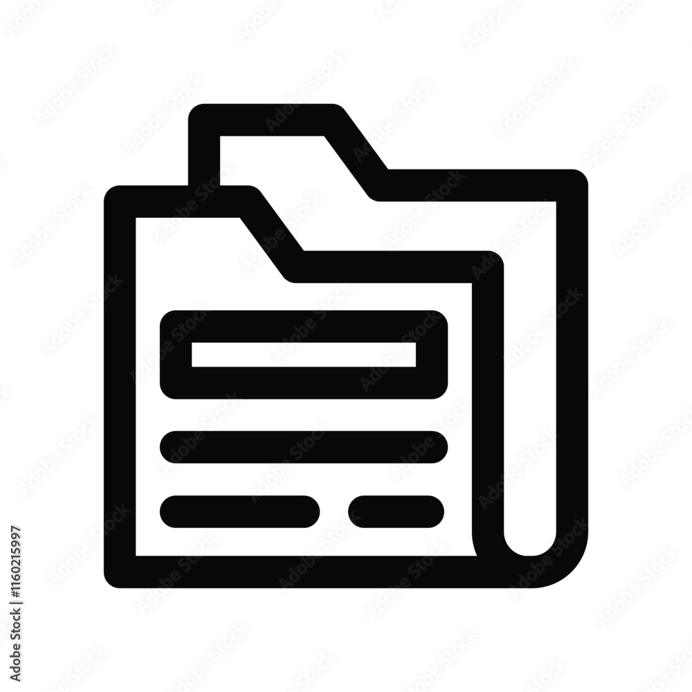 folder icon. vector line icon for your website, mobile, presentation, and logo design. folder icon. vector line icon for your website, mobile, presentation, and logo design.