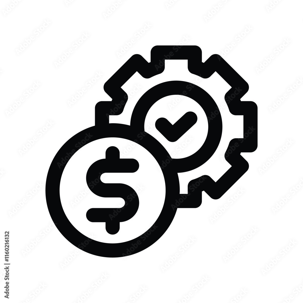 cost icon. vector line icon for your website, mobile, presentation, and logo design. cost icon. vector line icon for your website, mobile, presentation, and logo design.